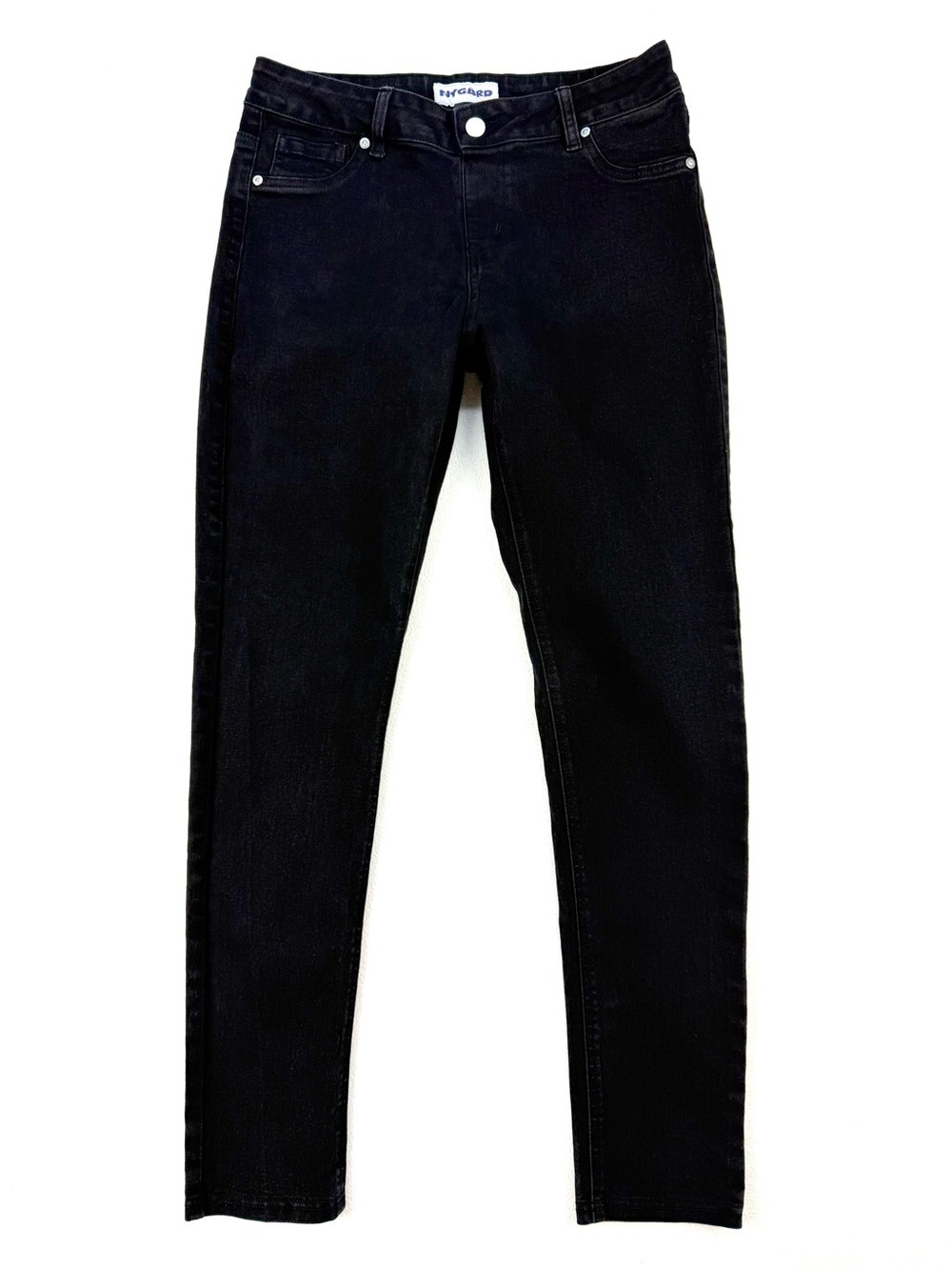 Nygård Black Pull On Stretch Jeans Slim Skinny Denim Pants Capsule Wardrobe